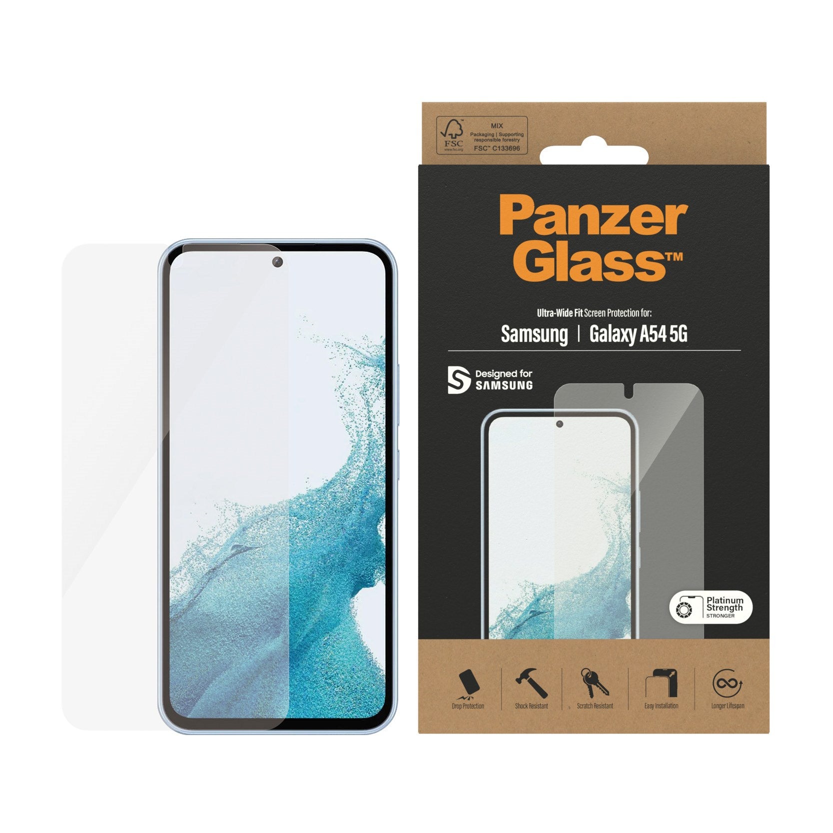 PanzerGlass® Displayschutz Samsung Galaxy A54 5G | Ultra-Wide Fit